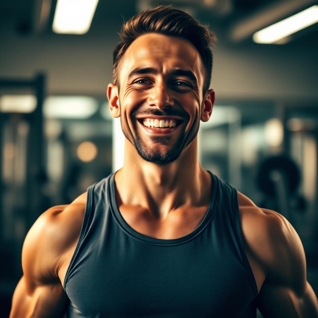 Man showing renewed energy and vitality after taking Zyrexin
